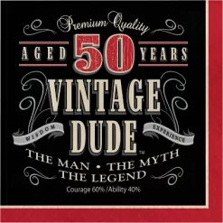 Creative Converting Vintage Dude 50th Birthday Party Supplies Kit -Creative GUEST 59f3744c 025c 4200 adcd 5e39b61c995c