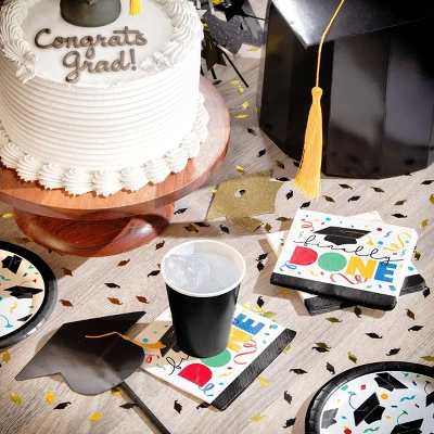 Creative Converting Graduate Cap Toss Finally Done Paper Beverage Napkins 48ct 1 Creative Converting Graduate Cap Toss Finally Done Paper Beverage Napkins 48ct