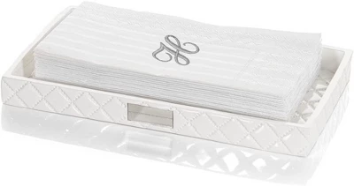 Creative Scents Quilted Mirror White Vanity Tray 3 Creative Scents Quilted Mirror White Vanity Tray - Image 3
