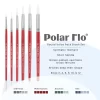 Creative Mark Polar Flo Professional Watercolor Brushes - Assorted Round Set Of 6 - Short Handle, Nickel-Plated Seamless Ferrule - Art Paint Brushes