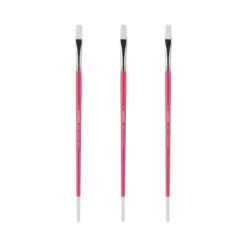 Creative Mark Pro White Soft Filament Acrylic Paint Brushes - Flat Sets Of 3 - Versatile Synthetic Brushes For Acrylic Painting , Gouache, Oils & -Creative GUEST 6028c77a bee2 4bf5 b884 02f8e2ccb814