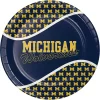 Creative Converting University Of Michigan 9" Paper Party Plate And Napkins Kit 16ct