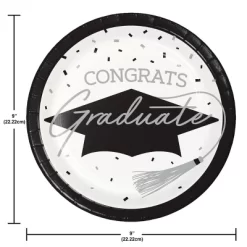 Creative Converting 9" Graduate School Spirit White Paper Plates 54ct -Creative GUEST 62748773 51b5 4ffa ac79 6ce439012cc7