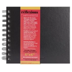 Creative Mark Reflexions Double Spiral Field Sketchbooks 6" X 6" 70 Lb (80 Sheets), Off-White -Creative GUEST 637afb67 4ef4 414b a76c c6f9a45e3afa