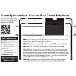 Creative Mark Folding Canvas Print Rack Medium, Black -Creative GUEST 66e8a715 c582 4b7b 8cb5 f8966662af62