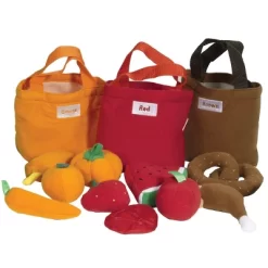 Creative Minds Pretend Play Fruit And Food Bags - 30 Pieces