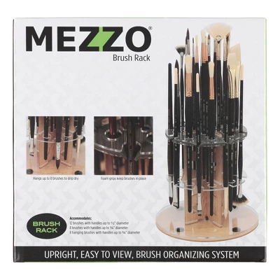 Mezzo Rotating Paint Brush Storage Rack With Mimik Squirrel Professional Watercolor Brushes Set Of 12 High Color Load Synthetic Squirrel Brush Set 3 Mezzo Rotating Paint Brush Storage Rack With Mimik Squirrel Professional Watercolor Brushes Set Of 12 High Color Load Synthetic Squirrel Brush Set - Image 3