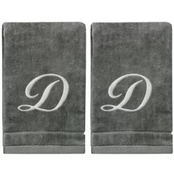 Creative Scents Gray Fingertip Monogrammed Towels Silver Embroidered 29 Creative Scents Gray Fingertip Monogrammed Towels Silver Embroidered -Creative GUEST 6a5f51c7 a175 4ca9 9487 4234b0704dd8