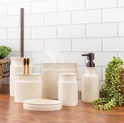 Creative Scents Rustic Luxe 4 Piece Bathroom Accessories Set -Creative GUEST 6bb30767 6e71 4284 b6ef f45f2de9a197