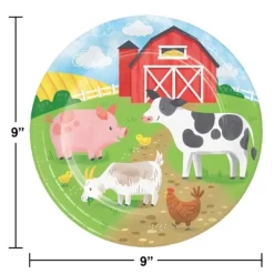 Creative Converting Farm Animals Birthday Party Supplies Kit 57ct