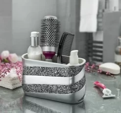 Creative Scents Silver Mosaic Vanity Mirror Tray