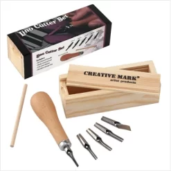 Creative Mark Linoleum Carving Tools Set With Ergonomic Beechwood Handle, 5 Tempered Steel Blades, Block Printing Linocut Tools For Soft Linoleum Or -Creative GUEST 709d33bd ac0d 4db1 bb10 b9e6d4d322f4