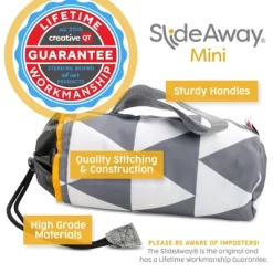 Creative QT SlideAway, On-The-Go Mini Storage Bag And Table Top Play Mat, Room And Travel Toy Organizer - Gray Stripes -Creative GUEST 73836880 ecbc 43df bcd3 f5f86a019a2b