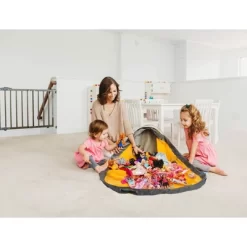 Creative QT SlideAway Toy Storage Organizer & Play Mat For Kids - Organizer Storage Bin For Toys - Kids Toy Box - Grey Stripe -Creative GUEST 749f244e f24b 46d2 b146 ddc71843235c