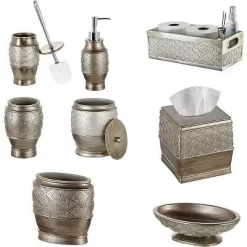 Creative Scents Dublin Bathroom Accessory Set - 6 Piece