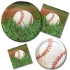 Creative Converting 24ct Baseball Paper Plates White
