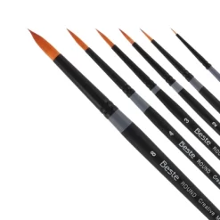 Creative Mark Beste Golden Taklon Round #4 - 2 Pack Artist Brush, Professional Watercolor Brushes, For Acrylic Painting, Short Handle, Sharp Edges, 13 Creative Mark Beste Golden Taklon Round #4 - 2 Pack Artist Brush, Professional Watercolor Brushes, For Acrylic Painting, Short Handle, Sharp Edges, -Creative GUEST 75a0d688 b6a9 45a1 87b4 b9bc8ccc797f