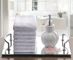 Creative Scents Cotton Velour Set Of 4 Towels - White -Creative GUEST 78c882e7 e687 4c91 a3c3 d1b2f3b9e40e