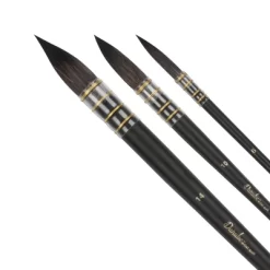 Creative Mark Danube Professional Watercolor Quill Brushes Set Of 3 - #6, #10, #14 - Kazan Squirrel And Synthetic Hair Watercolor Brushes For -Creative GUEST 7b6879dd 1343 448e a389 5dc021b709af