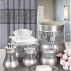 Creative Scents Brushed Nickel Wastebasket
