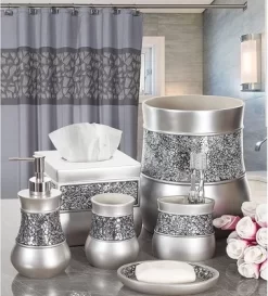 Creative Scents Brushed Nickel Wastebasket
