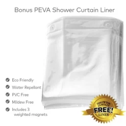 Creative Scents Gray Waffle Shower Curtain With Liner 10 Creative Scents Gray Waffle Shower Curtain With Liner -Creative GUEST 7f48536a c271 4823 807a 6ebcdc5845ef