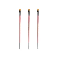 Creative Mark Ebony Splendor Short-Handled Synthetic Sable Paint Brush, Filberts, Pack Of 3, Teijin Multi-Filament Hair, Handcrafted Synthetic Paint -Creative GUEST 81ec3997 289a 419b 8098 58a544b28ba1