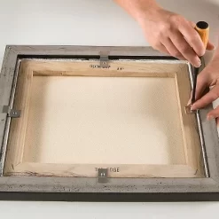 Creative Mark Illusions Floater Frame For 3/4" Depth Stretched Canvas Paintings & Artwork - [Black With Gold Edge]