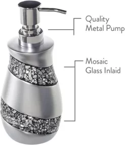 Creative Scents Silver Mosaic Soap Dispenser -Creative GUEST 850a1c13 2ca7 4e4c 98bf 61e2775c5eac