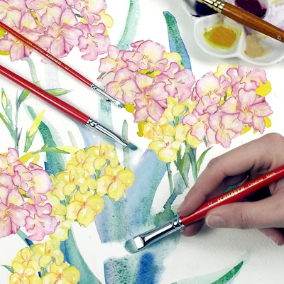 Creative Mark Scrubber Watercolor Brushes - Professional Watercolor Brushes For Scrubbing, Blotting, Re-Shaping Edges, And More! 3 Creative Mark Scrubber Watercolor Brushes - Professional Watercolor Brushes For Scrubbing, Blotting, Re-Shaping Edges, And More! - Image 3