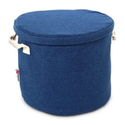 Creative QT SlideAway Toy Storage Organizer & Play Mat For Kids - Organizer Storage Bin For Toys - Kids Toy Box - Navy Blue