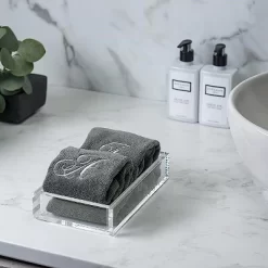 Creative Scents Gray Fingertip Monogrammed Towels Silver Embroidered 24 Creative Scents Gray Fingertip Monogrammed Towels Silver Embroidered -Creative GUEST 8c8a9717 307d 4190 87ec 1090060302f3