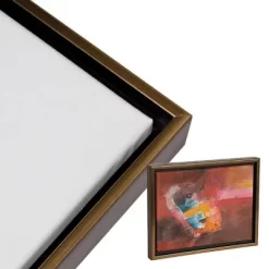 Creative Mark Illusions Floater Frame For 3/4 Inch Depth Stretched Canvas - Walnut & Gold -Creative GUEST 8feb53f9 4958 43aa 99a6 7de474aab358