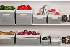 Creative Scents Wooden Storage Gray Bins - Set Of 3 (Small, Medium, And Large) -Creative GUEST 96fea4e0 1dea 4e49 8934 e6fe8c241b06