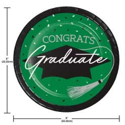 Creative Converting 9" Graduate School Spirit Emerald Green Paper Plates 54ct -Creative GUEST 9e6a95a3 4984 49cb b9ec cdfb11b5f804