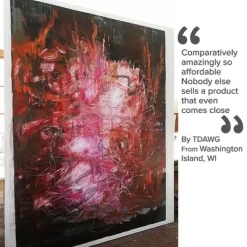 Creative Mark Unprimed Cotton Duck Deluxe Canvas Roll - 12 Ounce #12 Double Filled Roll - 54" X 30 Yards - Very Uniform Canvas Texture - Bulk -Creative GUEST a1f088a0 1c0c 4f35 a1ed deba02a275a3 5