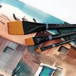 Creative Mark Beste Golden Taklon Liner, #10x0 Artist Paint Brush, Professional Watercolor Brushes, For Acrylic Painting, Short Handle, Sharp Edges, -Creative GUEST a9eb2118 ae15 4dd1 acd1 c1bd2569287e 26