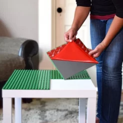 Creative QT MakerBase Peel-and-Stick Building Blocks Baseplates 10x10, Green