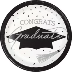 Creative Converting 7" Graduate School Spirit White Dessert Paper Plates 54ct -Creative GUEST b01c6c39 7b6b 4e94 89b7 8252e68f4bfd