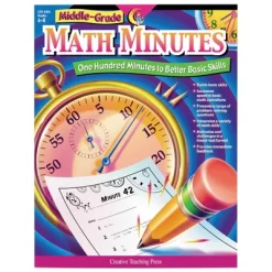 Creative Teaching Press Math Minutes Book, Grade 6