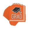 Creative Converting 108ct Graduation School Spirit Disposable Napkins Orange