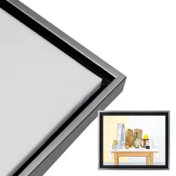 Creative Mark Illusions Floater Frame For 3/4 Inch Depth Stretched Canvas - Black & Silver -Creative GUEST b7993b3a a57f 46c8 bbb2 07cd44214b8e