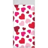 Creative Converting 3ct Valentine All Over Hearts Plastic Tablecloths Red/Pink