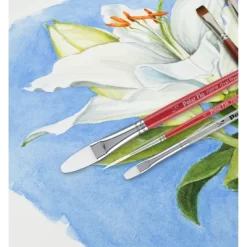 Creative Mark Polar Flo Professional Watercolor Brushes - Assorted Polar Flo-7 - Short Handle, Nickel-Plated Seamless Brass Ferrule - Art Paint -Creative GUEST b9003a26 778f 44f9 8f69 b478f30698eb 3