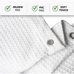 Creative Scents White Waffle Shower Curtain With Line 8 Creative Scents White Waffle Shower Curtain With Line -Creative GUEST b90b372c a577 4c33 9e71 12c79a38807e