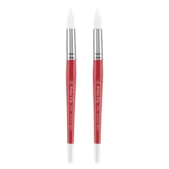 Creative Mark Polar Flo Professional Watercolor Brushes - Round Packs Of 2 - Short Handle, Nickel-Plated Seamless Brass Ferrule - Art Paint Brushes -Creative GUEST c00cfcad 0465 419c a1cc 78846323af73