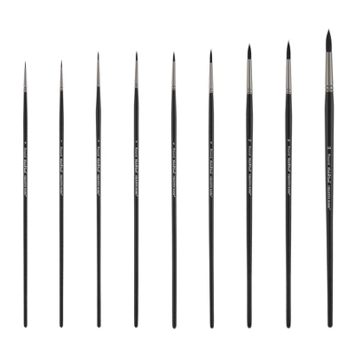 Black Swan Synthetic Red Sable Paint Brushes Angular Sets Of 2- Professional Quality Long Handle Paint Brushes In Assorted Shapes And Sizes For Oil, 5 Black Swan Synthetic Red Sable Paint Brushes Angular Sets Of 2- Professional Quality Long Handle Paint Brushes In Assorted Shapes And Sizes For Oil, - Image 5