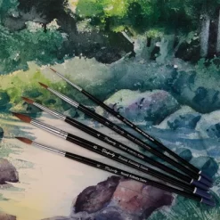 Creative Mark Rhapsody Kolinsky Sable Brushes For Professional Watercolorists- Round Precision Set Of 4 Excellent Spring, Full Belly, Split-Proof -Creative GUEST c4e0ba22 599d 4c4f a7d7 d799d1139038 1