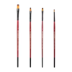 Creative Mark Ebony Splendor Short-Handled Synthetic Sable Paint Brush, Shaders, Pack Of 3, Teijin Multi-Filament Hair, Handcrafted Synthetic Paint -Creative GUEST c5728c99 1bed 4662 bdc1 87e9f176a851