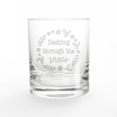 Creative Products Dashing Through The Snow 11 Oz. Whiskey Glass 1 Creative Products Dashing Through The Snow 11 Oz. Whiskey Glass